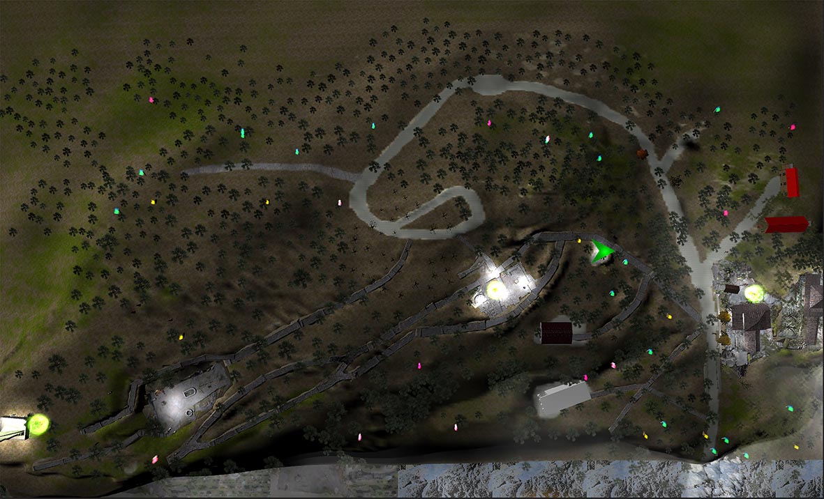 Big map for location and orientation information